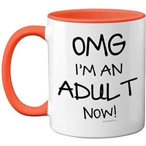 Stuff4 18th Birthday Presents for Girls or Boys OMG I'm an Adult Mug, Fun Mug Gifts for Adult Son or Daughter. Perfect 18th Birthday Orange Handle Great Presents 18 Year Olds from Stuff4 18th Birthday Presents for Girls or Boys OMG I'm an Adult Mug, Fun Mug Gifts for Adult Son or Daughter. Perfect 18th Birthday Orange Handle Great Presents 18 Year Olds from