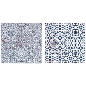 Tivoli Set of 6 Decorative Multi-Purpose Ceramic Tiles with Cork Bottom Heat Insulating Kasbah Tivoli Set of 6 Decorative Multi-Purpose Ceramic Tiles with Cork Bottom Heat Insulating Kasbah