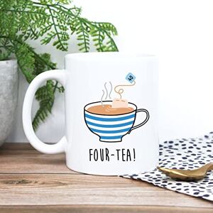 eBuyGB Printed Ceramic Coffee Mug -Four-Tea Design 350ml Tea Cup, 40th Milestone Birthday Gifts for Men, Him Fourtieth Gift for Friend, Brother, Son, Dad, Husband eBuyGB Printed Ceramic Coffee Mug -Four-Tea Design 350ml Tea Cup, 40th Milestone Birthday Gifts for Men, Him Fourtieth Gift for Friend, Brother, Son, Dad, Husband
