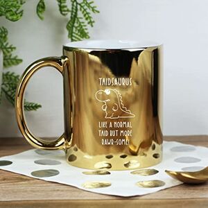 eBuyGB Taidsaurus Mug, Taid Mug, Dinosaur Mug, Engraved Shiny Gold Metallic Reveal Coffee Mug, Father's Day Gift for Welsh Grandad, Grandpa, Birthday Gift, Funny Present eBuyGB Taidsaurus Mug, Taid Mug, Dinosaur Mug, Engraved Shiny Gold Metallic Reveal Coffee Mug, Father's Day Gift for Welsh Grandad, Grandpa, Birthday Gift, Funny Present