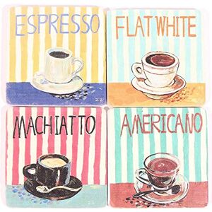 Lafinesse Em7208 Stone Coasters - Hot or Cold Drinks Lafinesse Em7208 Stone Coasters - Hot or Cold Drinks