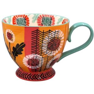 Lesser & Pavey Hand Painted Footed Mug for Home & Kitchen Newly Designed Mugs for Tea & Coffee Lovely Cup for Mens Gifts & Birthday Gifts for Women, Yellow Lesser & Pavey Hand Painted Footed Mug for Home & Kitchen Newly Designed Mugs for Tea & Coffee Lovely Cup for Mens Gifts & Birthday Gifts for Women, Yellow