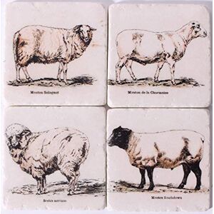 Lafinesse Em7095 Stone Coasters for hot or cold-Em7095, Stoneware Lafinesse Em7095 Stone Coasters for hot or cold-Em7095, Stoneware