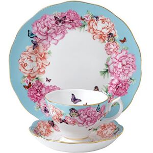 Royal Albert Miranda Kerr 40001840 Devotion Teacup, Saucer & Side Plate 20cm 3 Pc Set, Bone China, 6.1 Ounces, Turquoise, 22 Royal Albert Miranda Kerr 40001840 Devotion Teacup, Saucer & Side Plate 20cm 3 Pc Set, Bone China, 6.1 Ounces, Turquoise, 22