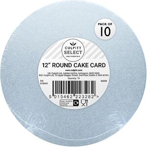 Culpitt Select 12" 3mm Round Cake Boards, 3mm Double Thick Cards For Celebration Desserts, Birthday Treats, Cupcakes, and More! 12 Inch, Pack Of 10 Culpitt Select 12" 3mm Round Cake Boards, 3mm Double Thick Cards For Celebration Desserts, Birthday Treats, Cupcakes, and More! 12 Inch, Pack Of 10