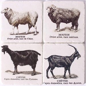 Lafinesse Em7094 Stone Coasters for hot or cold-Em7094, Stoneware Lafinesse Em7094 Stone Coasters for hot or cold-Em7094, Stoneware
