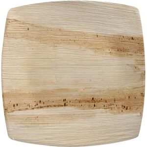 Papstar 25 Plates, Palm Leaf Pure 26 cm x 26 cm, Natural Quadrato Papstar 25 Plates, Palm Leaf Pure 26 cm x 26 cm, Natural Quadrato