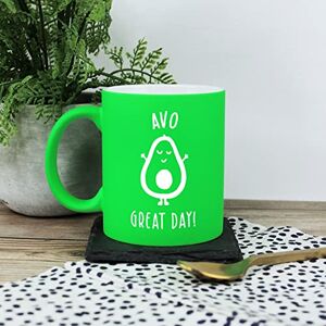 eBuyGB Avocado Mug, AVO Great Day, Avocado Pun Mug, Engraved 350 ml Neon Green Coffee Mug, Birthday Gift for Him/Her, Funny Mug Present eBuyGB Avocado Mug, AVO Great Day, Avocado Pun Mug, Engraved 350 ml Neon Green Coffee Mug, Birthday Gift for Him/Her, Funny Mug Present