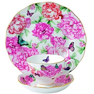 Royal Albert Miranda Kerr Grattitude 40001839 Teacup, Saucer & Side Plate 20cm 3 Pc Set, Bone China, Multi-White Royal Albert Miranda Kerr Grattitude 40001839 Teacup, Saucer & Side Plate 20cm 3 Pc Set, Bone China, Multi-White