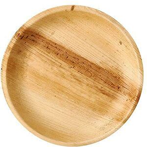 Papstar 25 Plates, Palm Leaf Pure Round, Diameter 23 cm, 2.5 cm Papstar 25 Plates, Palm Leaf Pure Round, Diameter 23 cm, 2.5 cm