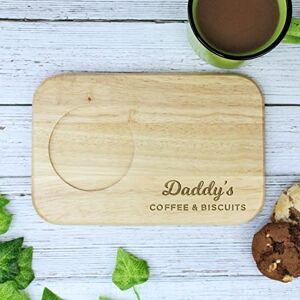 eBuyGB Daddy's Coffee & Biscuits Board, Wooden Treat Board, Snack Tray, Father's Day, Birthday Gifts for Daddy, Wood, 23L x 15W cm eBuyGB Daddy's Coffee & Biscuits Board, Wooden Treat Board, Snack Tray, Father's Day, Birthday Gifts for Daddy, Wood, 23L x 15W cm