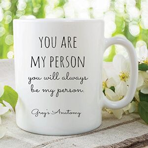 Peachy Antics Fun Novelty Mug Grey's Anatomy You are My Person Office Work Cup Gift WSDMUG407 Peachy Antics Fun Novelty Mug Grey's Anatomy You are My Person Office Work Cup Gift WSDMUG407