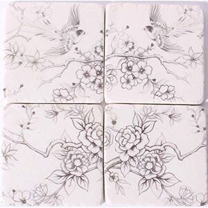 Lafinesse Em7098 Stone Coasters for hot or cold-Em7098, Stoneware Lafinesse Em7098 Stone Coasters for hot or cold-Em7098, Stoneware