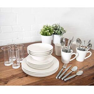 Sabichi 36 Piece Dinner Set Boxed Tableware & Cutlery Set Ideal for Students Sabichi 36 Piece Dinner Set Boxed Tableware & Cutlery Set Ideal for Students