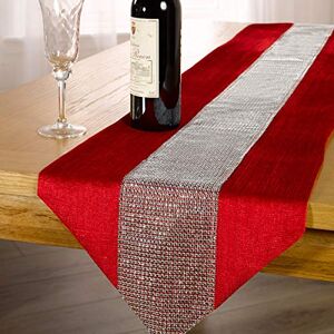 Emma Barclay Eclat Diamante Table Runner in Wine 13x90 (33x228cm) Emma Barclay Eclat Diamante Table Runner in Wine 13x90 (33x228cm)