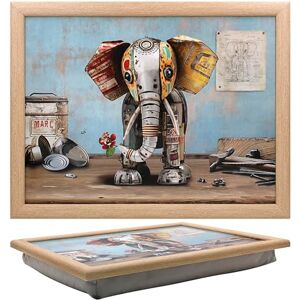 L & P Home & Gifts Lesser & Pavey Bug Art Scrap Elephant Laptray With Bean Bag for Serving Dishes Lovely Lap Trays for Eating on Lap for Dinner or Breatfast Newly Designed Food Trays for Lap L & P Home & Gifts Lesser & Pavey Bug Art Scrap Elephant Laptray With Bean Bag for Serving Dishes Lovely Lap Trays for Eating on Lap for Dinner or Breatfast Newly Designed Food Trays for Lap