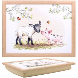 The Leonardo Collection Paper Shed Design Lamb & Piglet Laptray With Bean Bag for Serving Dishes Lovely Lap Trays for Eating on Lap for Dinner or Breatfast Newly Designed Food Trays for Lap The Leonardo Collection Paper Shed Design Lamb & Piglet Laptray With Bean Bag for Serving Dishes Lovely Lap Trays for Eating on Lap for Dinner or Breatfast Newly Designed Food Trays for Lap