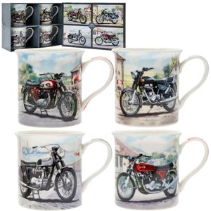 The Leonardo Collection Lesser & Pavey Classic Motorbikes Mugs Set of 4 Ceramic Coffee Mugs Set for Home or Work Premium Design Mugs Set for All Occasions Lovely Mugs for Tea, Coffee & Hot Drinks The Leonardo Collection Lesser & Pavey Classic Motorbikes Mugs Set of 4 Ceramic Coffee Mugs Set for Home or Work Premium Design Mugs Set for All Occasions Lovely Mugs for Tea, Coffee & Hot Drinks