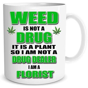 Peachy Antics Cannabis Mug Rude Cheeky Funny Weed Birthday Boyfriend Present Friend Gift Not A Drug Dealer I'm A Florist Novelty Adult Banter Joke WSDMUG1713 Peachy Antics Cannabis Mug Rude Cheeky Funny Weed Birthday Boyfriend Present Friend Gift Not A Drug Dealer I'm A Florist Novelty Adult Banter Joke WSDMUG1713