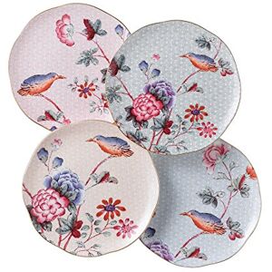 Wedgwood 5C106805131 Story Cuckoo Tea Plates 21cm Set of 4, Fine Bone China, Pink Wedgwood 5C106805131 Story Cuckoo Tea Plates 21cm Set of 4, Fine Bone China, Pink