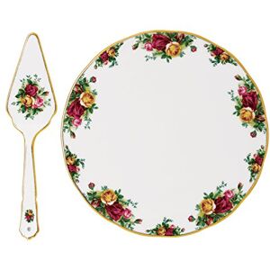 Royal Albert Old Country Roses Cake Plate & Server 29.5cm/11in White, Bone China, Multi Royal Albert Old Country Roses Cake Plate & Server 29.5cm/11in White, Bone China, Multi