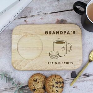 eBuyGB Engraved Grandpa's Serving Board For Tea & Biscuits Wood Treat Board, Gifts for Grandpa, Papa, Taid Gifts for Grandad, Brown, 23 x 15 x 1.5 cm eBuyGB Engraved Grandpa's Serving Board For Tea & Biscuits Wood Treat Board, Gifts for Grandpa, Papa, Taid Gifts for Grandad, Brown, 23 x 15 x 1.5 cm