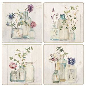 CoasterStone AS10180 - Blossoms On Birch Absorbent Coasters Set of 4 CoasterStone AS10180 - Blossoms On Birch Absorbent Coasters Set of 4