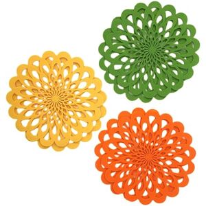 EcoCozy Felt Coasters - Green, Yellow, Orange - 33cm EcoCozy Felt Coasters - Green, Yellow, Orange - 33cm