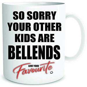 Peachy Antics Funny Rude Mugs for Dad Mum Birthday Fathers Day Mother's Day Gift Present Christmas Sorry Your Other Kids are Bellends Love Your Favourite WSDMUG1937, White Peachy Antics Funny Rude Mugs for Dad Mum Birthday Fathers Day Mother's Day Gift Present Christmas Sorry Your Other Kids are Bellends Love Your Favourite WSDMUG1937, White