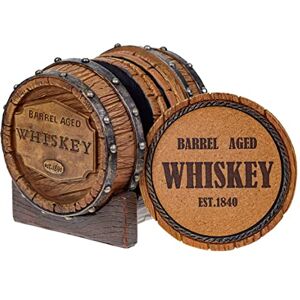 Pine Ridge Whiskey Barrel 5pcs Drink Coaster - Rustic Home Decor & Accessories Pine Ridge Whiskey Barrel 5pcs Drink Coaster - Rustic Home Decor & Accessories