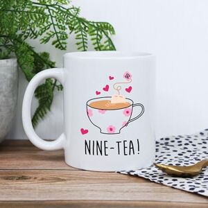 eBuyGB Printed White Colour Coffee Mug -Nine-Tea Design 350ml Tea Cup, 90th Birthday Gifts for Women, Her Ninetieth Birthday Gift for Mum, Grandma eBuyGB Printed White Colour Coffee Mug -Nine-Tea Design 350ml Tea Cup, 90th Birthday Gifts for Women, Her Ninetieth Birthday Gift for Mum, Grandma