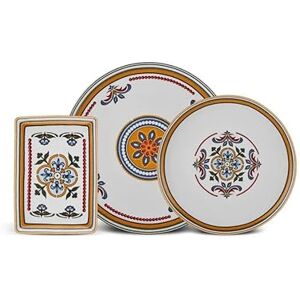 KARACA Positano 18 Piece Serveware Set, Modern Kitchen Breakfast Set for 6 People, Bone China Plates, Luxurious Platinum Design Serveware KARACA Positano 18 Piece Serveware Set, Modern Kitchen Breakfast Set for 6 People, Bone China Plates, Luxurious Platinum Design Serveware