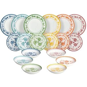 Tognana Sintra 18-Piece Dinner Set for 6 People, Porcelain, Multi-Colour Tognana Sintra 18-Piece Dinner Set for 6 People, Porcelain, Multi-Colour