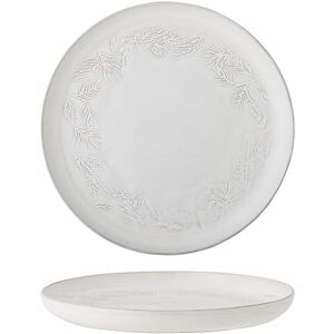 Bloomingville Winter 82061120 Serving Plate Round with Fir Wreath in Natural Stoneware 34 x 5 cm Bloomingville Winter 82061120 Serving Plate Round with Fir Wreath in Natural Stoneware 34 x 5 cm