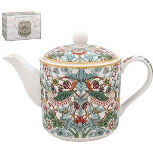 Lesser & Pavey The Leonardo Collection William Morris Strawberry Thief Teapot for Kitchen Lovely Kitchen Accessories for Home Without Tea Strainer Tea Pot for Everyday Use Durable Tea Pots for Home & Office Lesser & Pavey The Leonardo Collection William Morris Strawberry Thief Teapot for Kitchen Lovely Kitchen Accessories for Home Without Tea Strainer Tea Pot for Everyday Use Durable Tea Pots for Home & Office