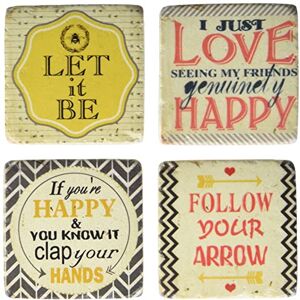 Lafinesse Em5242 Stone Coasters for hot or cold-Em5242, Stoneware Lafinesse Em5242 Stone Coasters for hot or cold-Em5242, Stoneware
