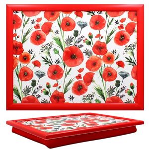 The Leonardo Collection Finola Stack Poppy Laptray With Bean Bag for Serving Dishes Lovely Lap Trays for Eating on Lap for Dinner or Breatfast Newly Designed Food Trays for Lap The Leonardo Collection Finola Stack Poppy Laptray With Bean Bag for Serving Dishes Lovely Lap Trays for Eating on Lap for Dinner or Breatfast Newly Designed Food Trays for Lap