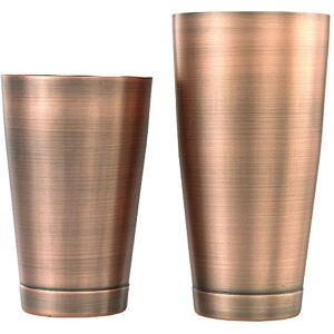 Barfly M37009ACP Cocktail Tin, Set (18 oz and 28 oz), Antique Copper Barfly M37009ACP Cocktail Tin, Set (18 oz and 28 oz), Antique Copper