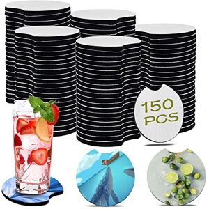 NEOACT 150 PCS Black Round Neoprene Car Coasters, 2.75 in, Heat-Resistant, DIY Crafts, Gift Set NEOACT 150 PCS Black Round Neoprene Car Coasters, 2.75 in, Heat-Resistant, DIY Crafts, Gift Set