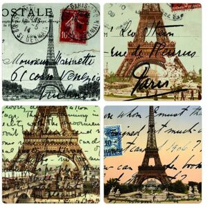 CoasterStone AS2710 Absorbent Coasters, 4-1/4-Inch, Paris, Set of 4 CoasterStone AS2710 Absorbent Coasters, 4-1/4-Inch, Paris, Set of 4