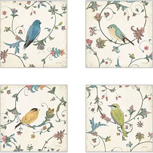 CoasterStone AS10077 Bird's Gem Absorbent Coasters, 4-1/4-Inch, Set of 4 CoasterStone AS10077 Bird's Gem Absorbent Coasters, 4-1/4-Inch, Set of 4