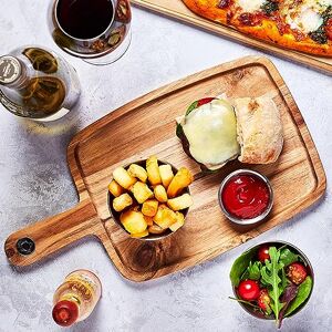 dine@drinkstuff Acacia Wood Serving Board 28 x 21cm Serving Platter, Food Board, Burger Board, Food Platter dine@drinkstuff Acacia Wood Serving Board 28 x 21cm Serving Platter, Food Board, Burger Board, Food Platter