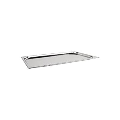 NISBETS Vogue K998 Stainless Steel 1/1 Gastronorm Pan 3Ltr 20mm Deep, Silver NISBETS Vogue K998 Stainless Steel 1/1 Gastronorm Pan 3Ltr 20mm Deep, Silver