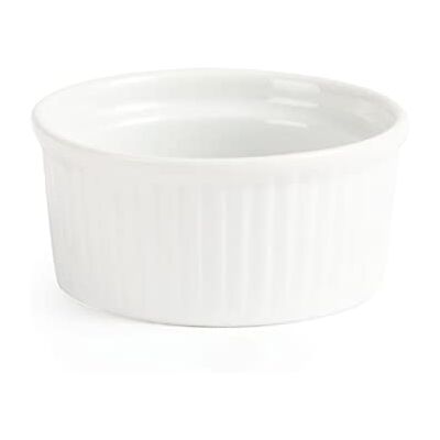 Olympia Whiteware Porcelain Ramekins 80mm 90ml Pack of 12, White Olympia Whiteware Porcelain Ramekins 80mm 90ml Pack of 12, White