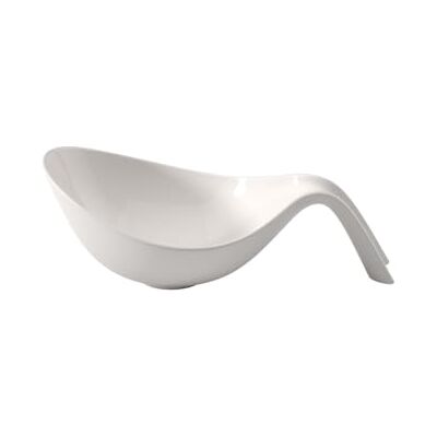 Villeroy & Boch Flow Bowl with Handle, for Large Salads/soups/Pasta, Premium Porcelain, Dishwasher and Microwave Safe, White, 1800 ml Villeroy & Boch Flow Bowl with Handle, for Large Salads/soups/Pasta, Premium Porcelain, Dishwasher and Microwave Safe, White, 1800 ml