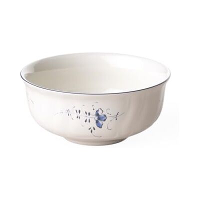 Villeroy & Boch Old Luxembourg Dessert Bowl, Premium Porcelain, White/Blue Villeroy & Boch Old Luxembourg Dessert Bowl, Premium Porcelain, White/Blue