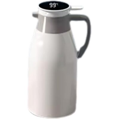 Xuzxinze Thermal Carafe Insulated Bottle for Coffee and Tea, Large 2L White Vacuum insulated design with a glass liner preserves beverage flavor and warmth; plastic exterior for a , safe use Xuzxinze Thermal Carafe Insulated Bottle for Coffee and Tea, Large 2L White Vacuum insulated design with a glass liner preserves beverage flavor and warmth; plastic exterior for a , safe use