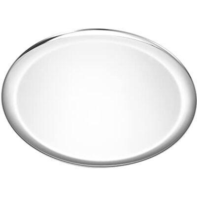 luvtree Silver Stainless Steel Tray,Round Jewelry Tray,Cosmetic Storage Tray,Service Tray,Decorative Trays,Multi-uses Storage Tray Organizer Plate(11.02inch) luvtree Silver Stainless Steel Tray,Round Jewelry Tray,Cosmetic Storage Tray,Service Tray,Decorative Trays,Multi-uses Storage Tray Organizer Plate(11.02inch)