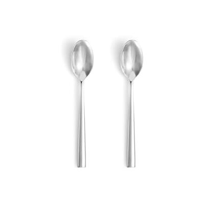 Wedgwood Lunar Cutlery Teaspoon 2pc Mirror, Silver Wedgwood Lunar Cutlery Teaspoon 2pc Mirror, Silver