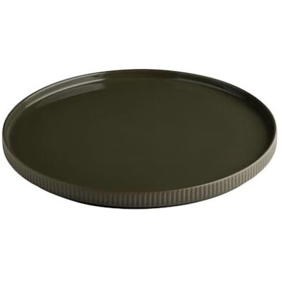 APS The Grid 19084 Plate Porcelain Mud Brown Diameter 32 cm APS The Grid 19084 Plate Porcelain Mud Brown Diameter 32 cm